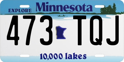 MN license plate 473TQJ