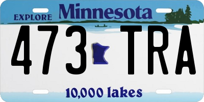MN license plate 473TRA