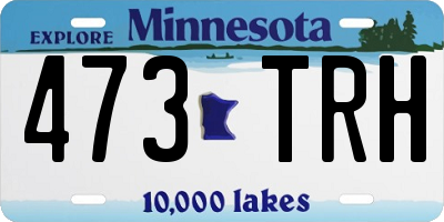 MN license plate 473TRH