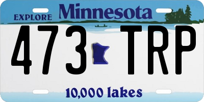 MN license plate 473TRP