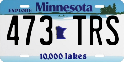 MN license plate 473TRS