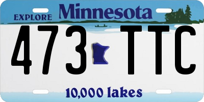 MN license plate 473TTC