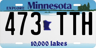 MN license plate 473TTH