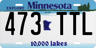 MN license plate 473TTL