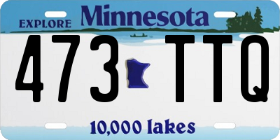 MN license plate 473TTQ