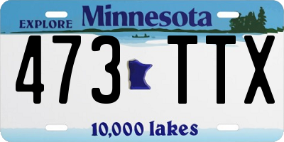 MN license plate 473TTX