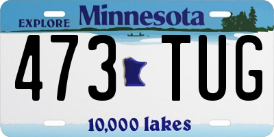 MN license plate 473TUG