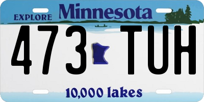 MN license plate 473TUH