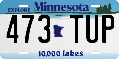 MN license plate 473TUP