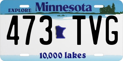 MN license plate 473TVG