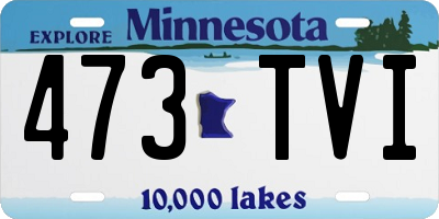 MN license plate 473TVI