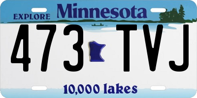 MN license plate 473TVJ