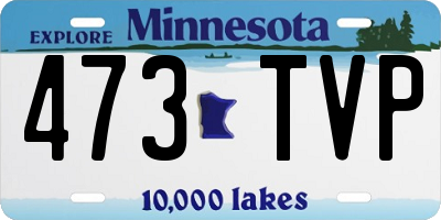 MN license plate 473TVP