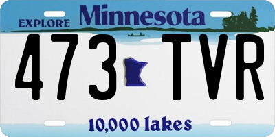 MN license plate 473TVR