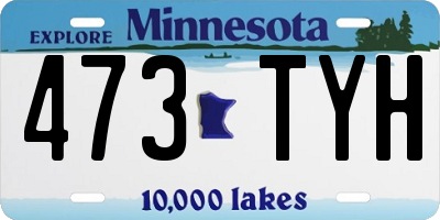 MN license plate 473TYH