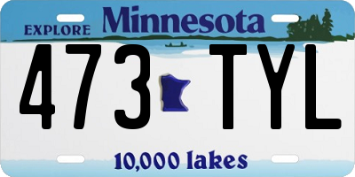MN license plate 473TYL