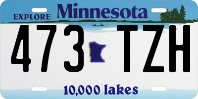 MN license plate 473TZH