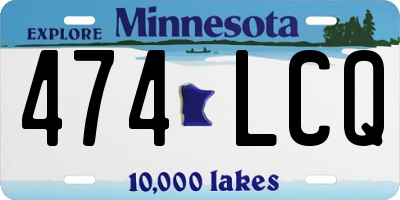 MN license plate 474LCQ