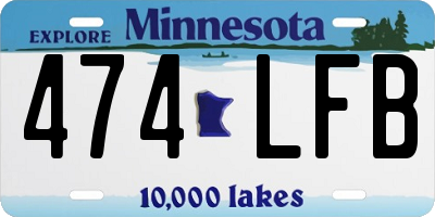 MN license plate 474LFB