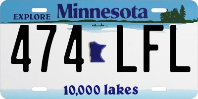 MN license plate 474LFL
