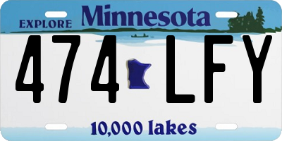 MN license plate 474LFY