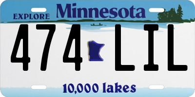 MN license plate 474LIL