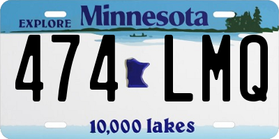 MN license plate 474LMQ