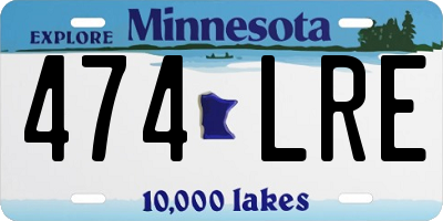MN license plate 474LRE