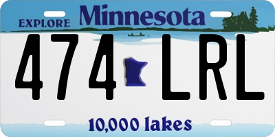 MN license plate 474LRL
