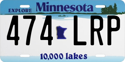 MN license plate 474LRP