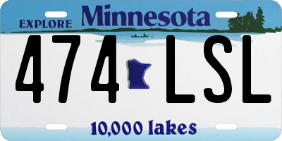 MN license plate 474LSL