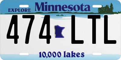 MN license plate 474LTL