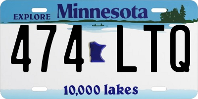 MN license plate 474LTQ