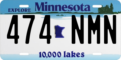MN license plate 474NMN
