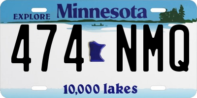MN license plate 474NMQ