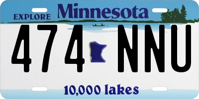 MN license plate 474NNU
