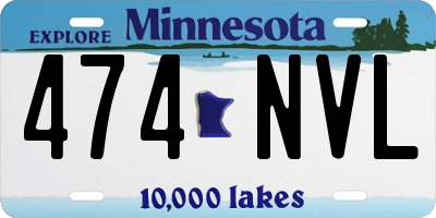 MN license plate 474NVL