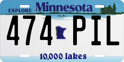 MN license plate 474PIL