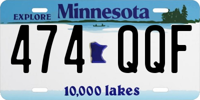 MN license plate 474QQF