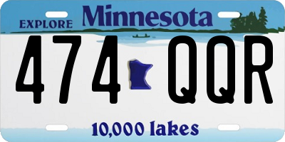MN license plate 474QQR