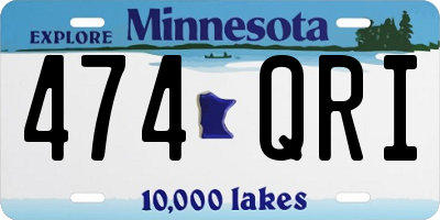 MN license plate 474QRI
