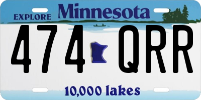 MN license plate 474QRR