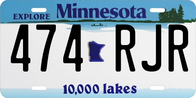 MN license plate 474RJR