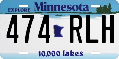 MN license plate 474RLH