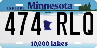 MN license plate 474RLQ