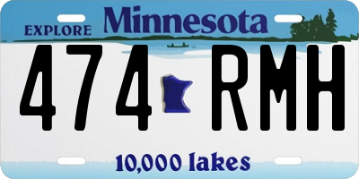 MN license plate 474RMH