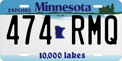 MN license plate 474RMQ