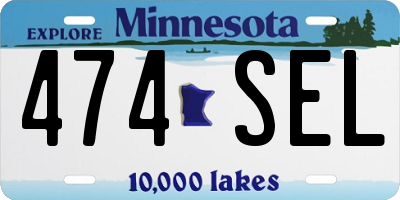 MN license plate 474SEL