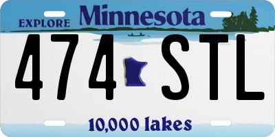 MN license plate 474STL