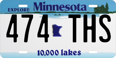 MN license plate 474THS